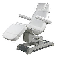 Косметологическое кресло на электроприводе кушетка электрическая стационарная белая для косметолога S-2220В