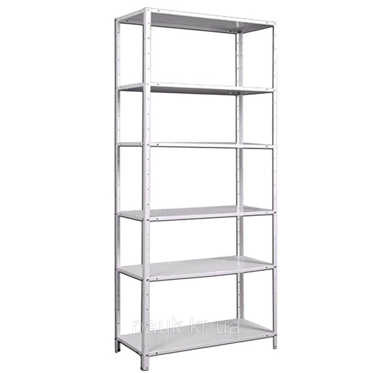 Складський стелаж посилений 2400х900х600 мм, 100 кг на полицю, 6 полиць, поличковий металевий стелаж, фото 1