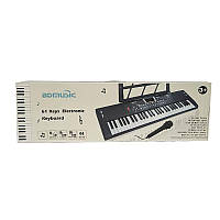 Синтезатор Орган BD-601<unk> 602 батар,61 клавіша, з мікрофоном, USB-кабель, у коробці 74,5*9*23,5см