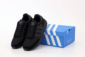 Чоловічі чорні кросівки Adidas Iniki Runner Triple Black (Адідас Иники Раннер весна/літо 41-45) 44 розмір