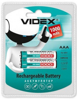 Акумулятори Videx R03 1000mAh 2 шт
