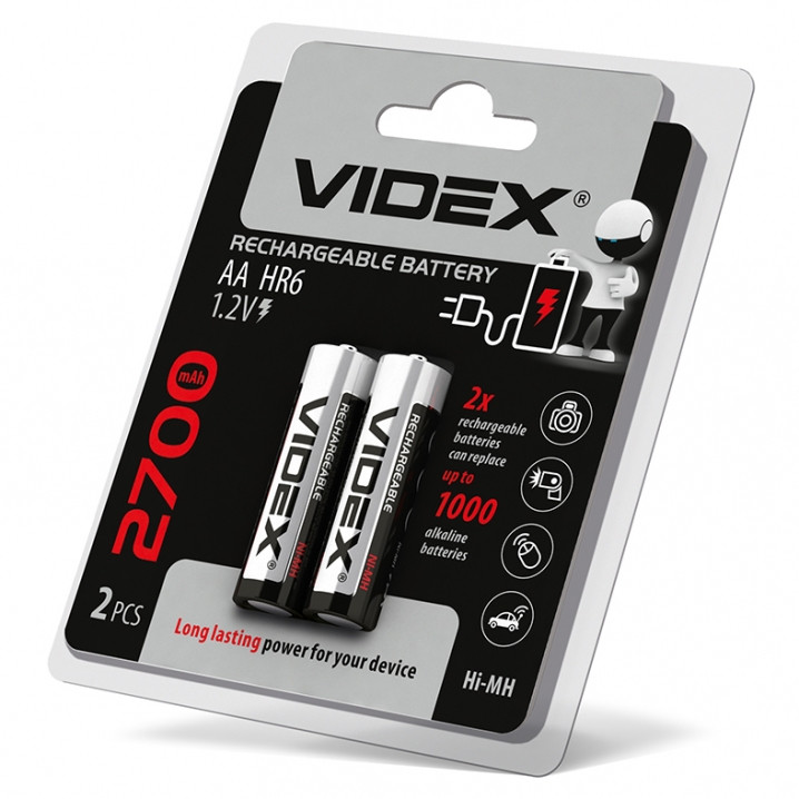 Акумулятори Videx R06 АА 2700 mAh 2bl