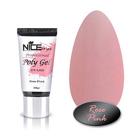 Poly Gel Nice for you, Rose Pink, 30 Г