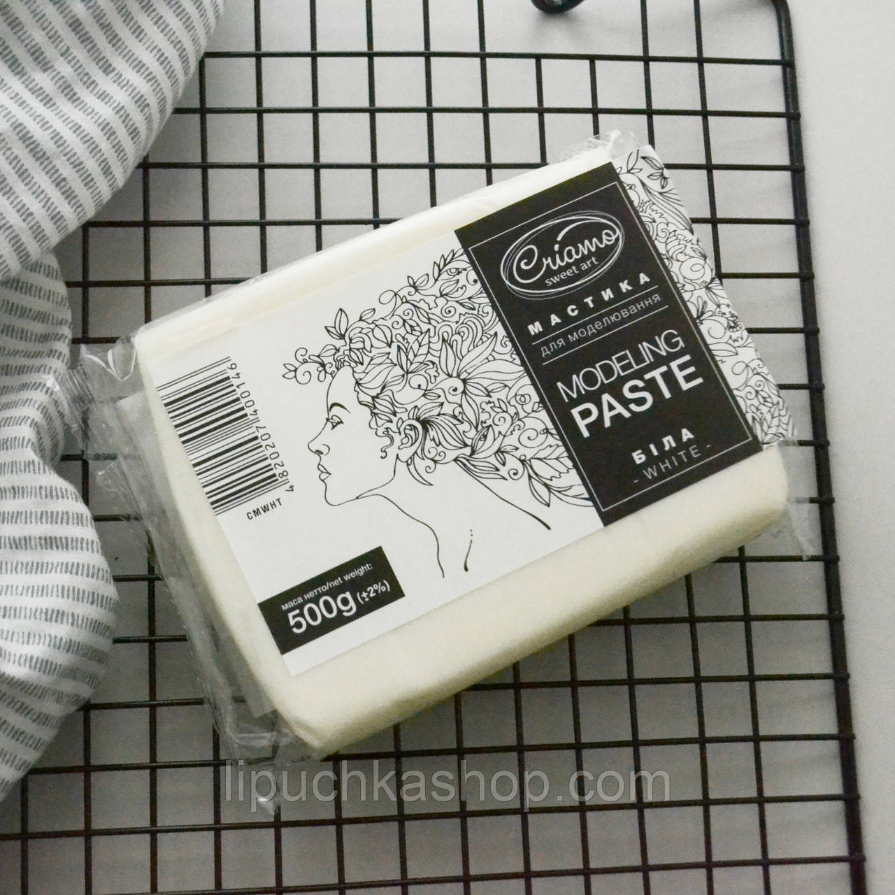 Мастика кондитерська для моделювання біла Criamo 500 грам, фото 1