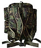 Тактичний туристичний армійський суперміцний рюкзак 60 л. Вудленд Камуфляж ліс. Кордура 1200 ден., фото 4