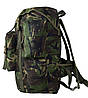 Тактичний туристичний армійський суперміцний рюкзак 60 л. Вудленд Камуфляж ліс. Кордура 1200 ден., фото 3