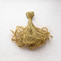 Волосся для ляльок локони на кінцях 15 см холодний попелясто-русявий