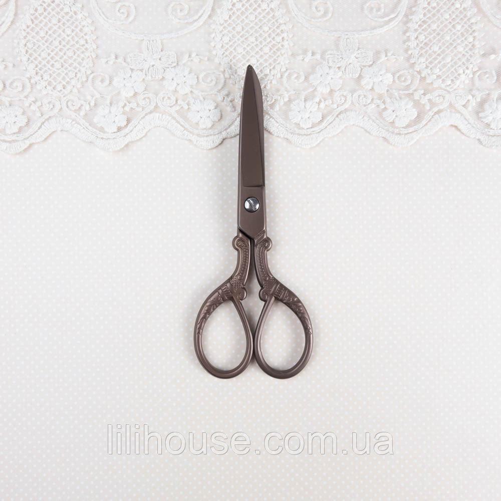 Ножиці для рукоділля та вишивки 13 см Бронза, фото 1