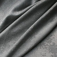 Ткань для штор чин-чила софт (велюровая), темно-серый