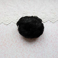 Волосы для Кукол Трессы Короткие Черно-коричневый 5 см