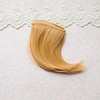 Волосся для ляльок боб 10 см медовий блонд