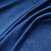 Ткань для штор чин-чила софт (велюровая), темно синий