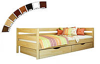 Ліжко в дитячу кімнату з натуральної деревини буку Нота Естелла