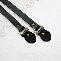 Ручки для сумки Шкіряні Вильмингтон 59 см Чорні пара