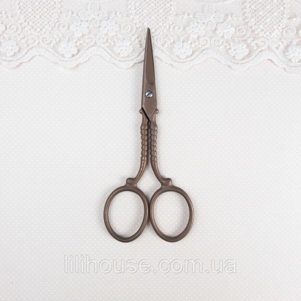 Ножиці для рукоділля та вишивки Ренесанс 15 см Бронза, фото 1