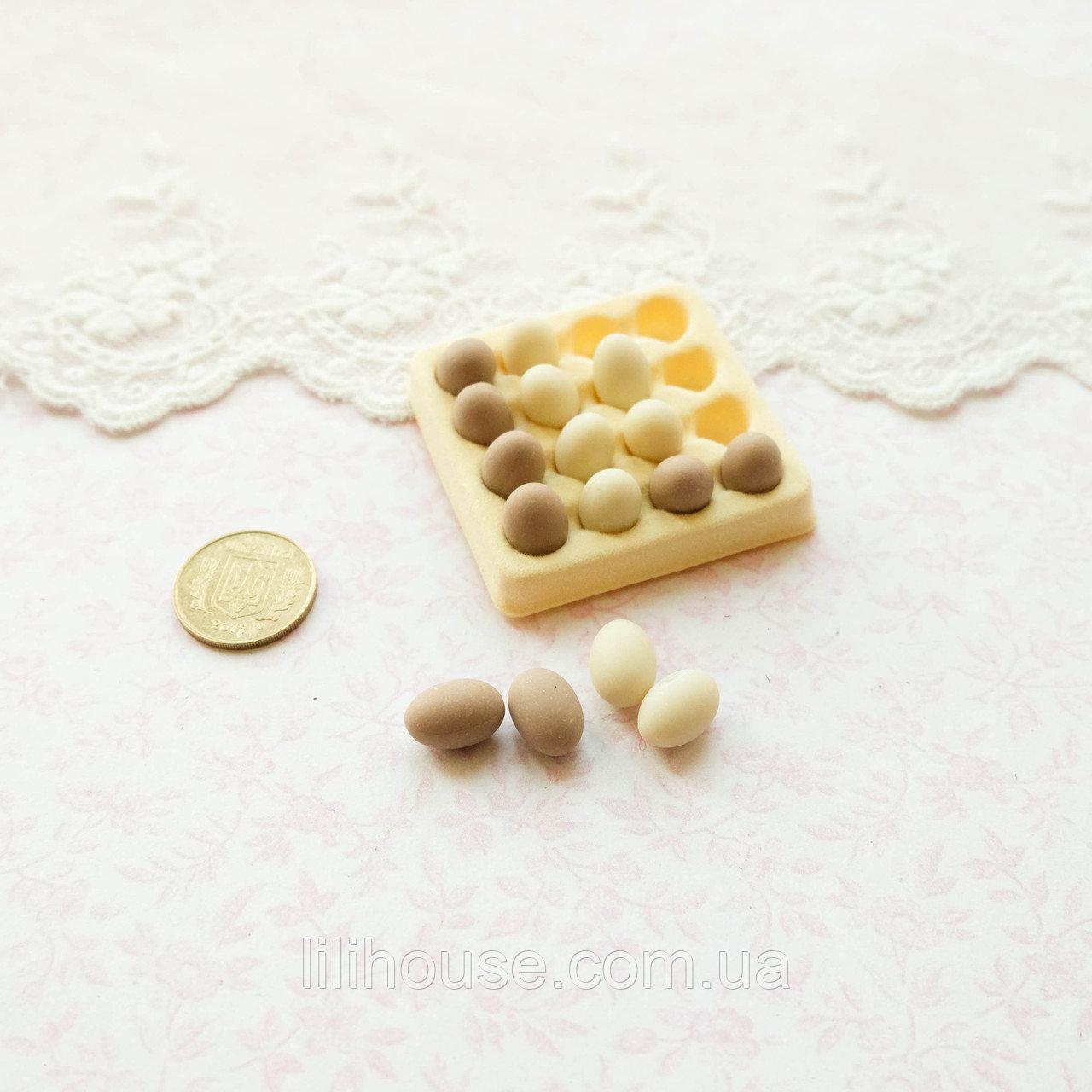 Мініатюрний лоток з яйцями 4 см, фото 1