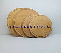 Доска деревянная разделочная круглая 24 см бук