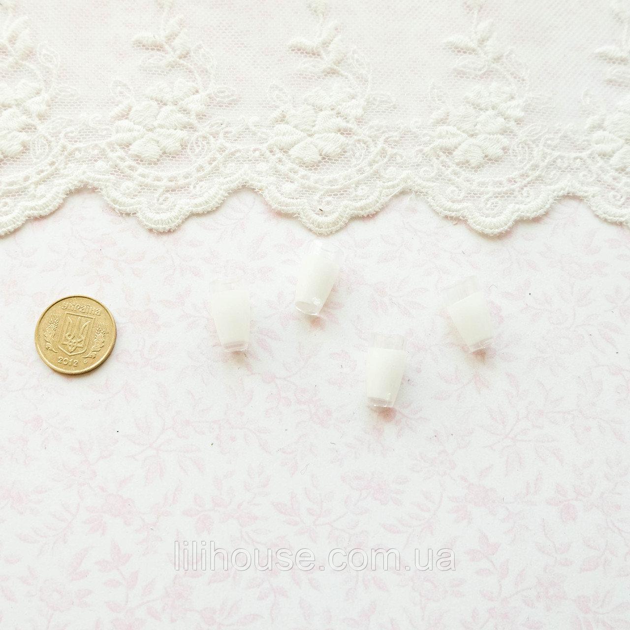 Мініатюрна склянка молока 1.4 см за 4 шт, фото 1