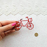 Мініатюрний міні велосипед 8*5.5*3 см Червоний, фото 3