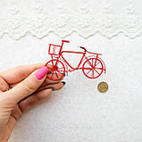 Мініатюрний міні велосипед 8*5.5*3 см Червоний, фото 4