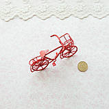 Мініатюрний міні велосипед 8*5.5*3 см Червоний, фото 5