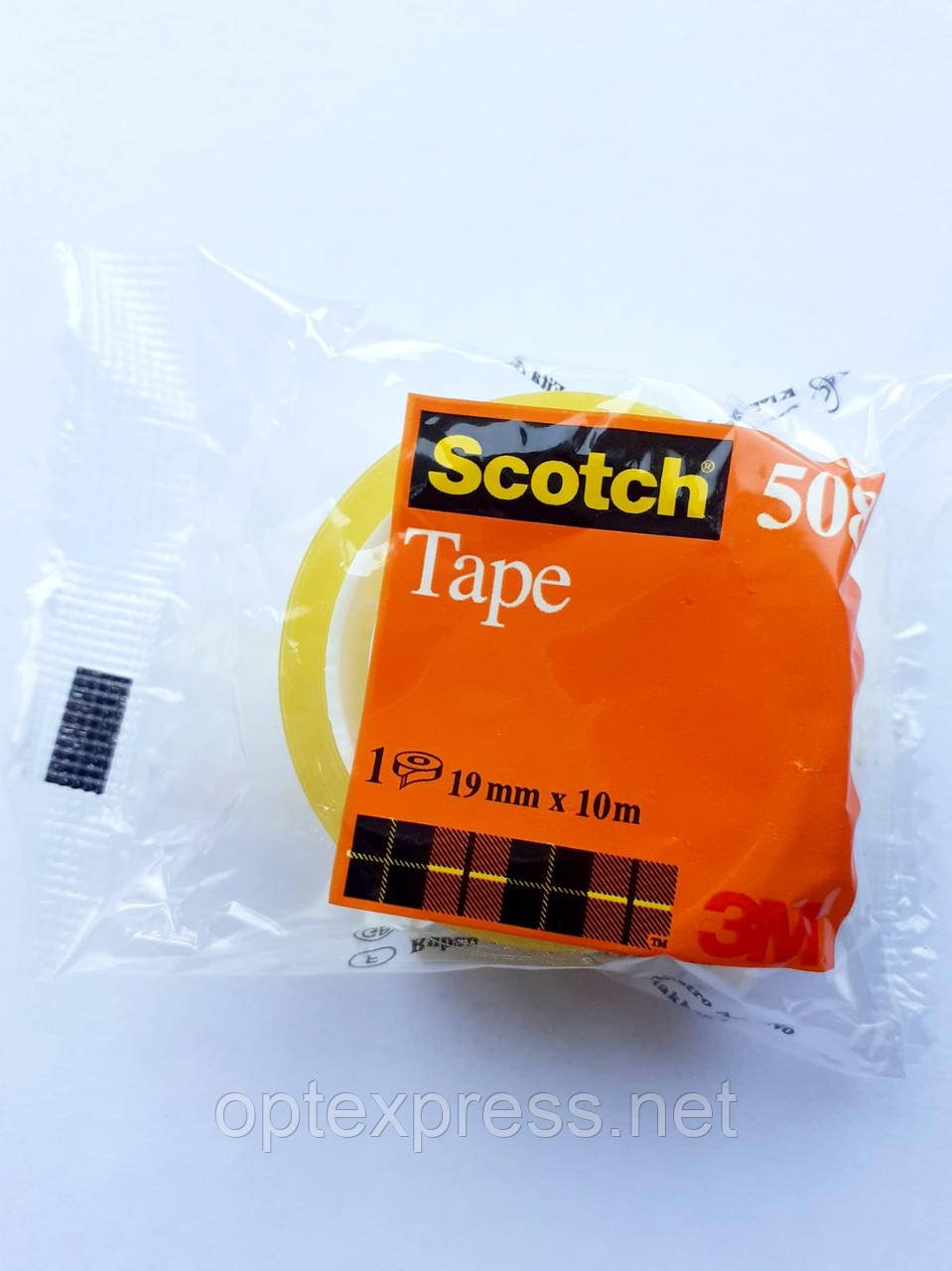 3M Scotch 508 прозора клейка стрічка 19мм х10м