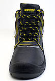 Спецвзуття черевики захисні з металевим носком cemto "PROFI-M" (8012) чорні 35, фото 3