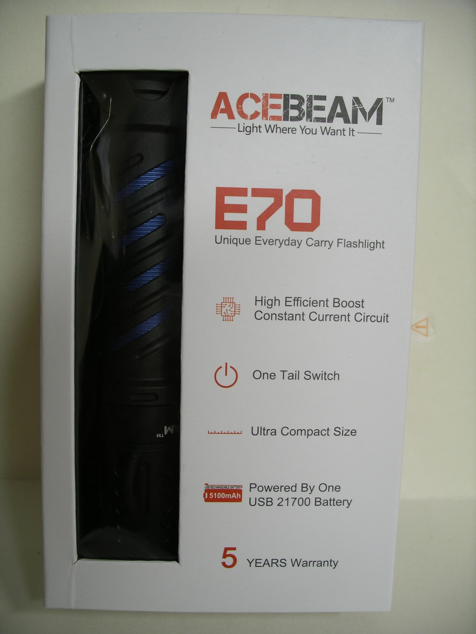Фонарь Acebeam E70 Cree XHP 70.2