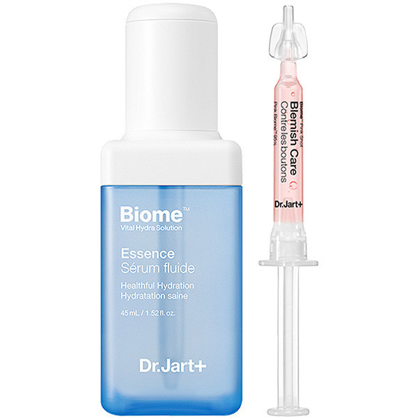 Зволожуюча есенція та бустер для сяйва шкіри обличчя Dr.Jart+ Vital Hydra Solution Biome Essence + Pink Shot 46.2ml, фото 1