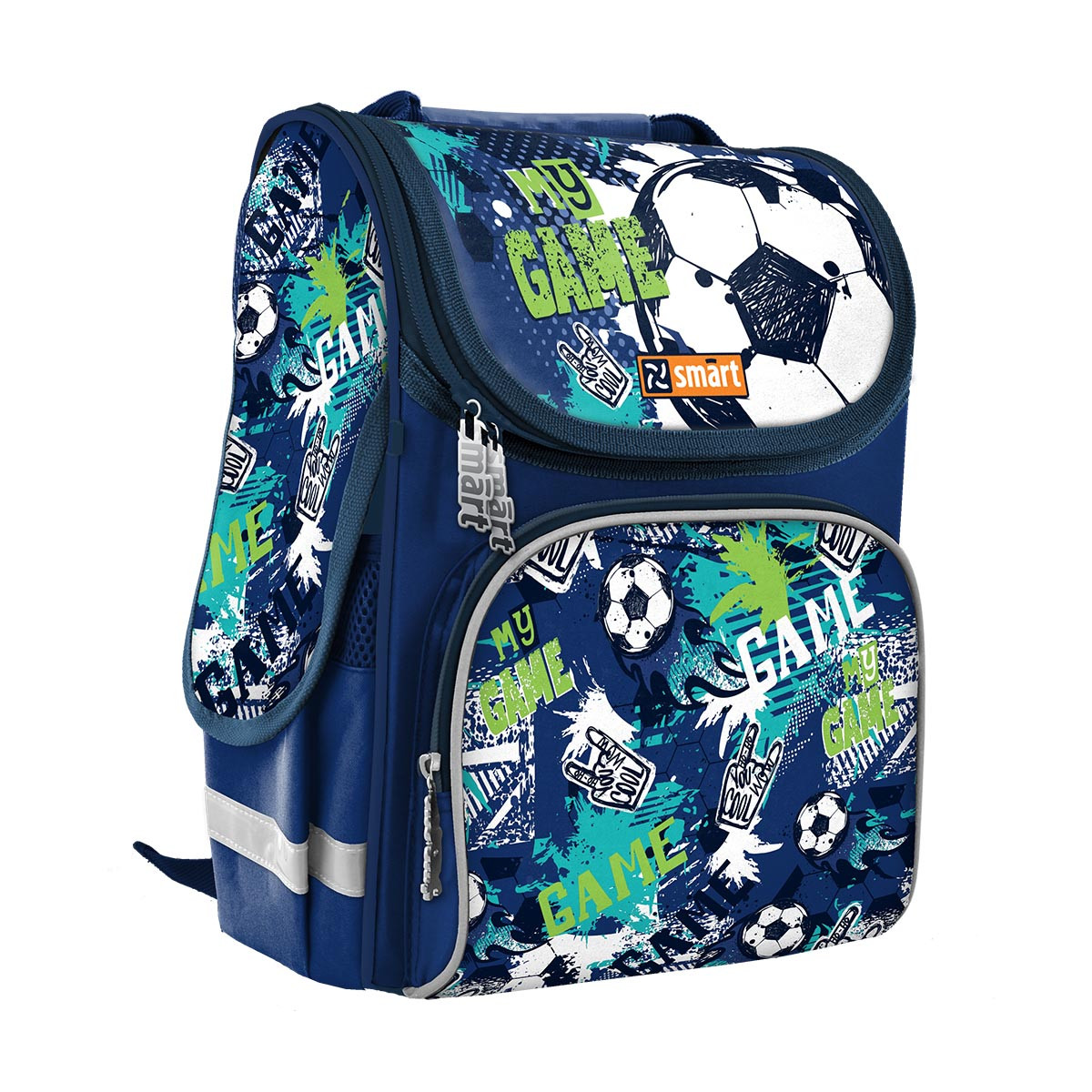 Рюкзак шкільний каркасний SMART PG-11 My Game синій (557023), фото 1