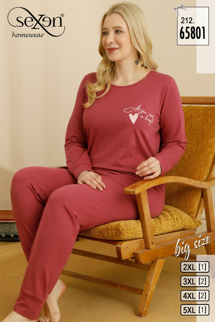 Жіноча піжама збільшених розмірів.4хл SEXEN, фото 1