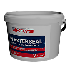 Кріс Пластерсіл / Krys Plasterseal - еластична акрилова гідроізоляція для санвузлів, уп. 7.5 кг, сірий