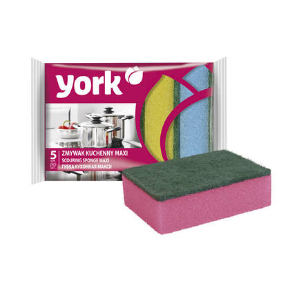 Губка кухонна York MAXI 5шт/уп, фото 1