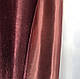 Щільні штори з тканини блекаут софт на тасьмі 150х270 (2 шт) у спальню зал. Комплект бордових штор блекаут софт, фото 7