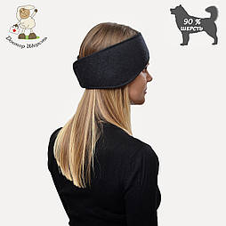 Пов'язка на голову з собачої шерсті Преміум