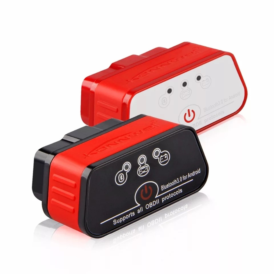 АВТОСКАНЕР Konnwei KW903 ELM327 ODB2 Bluetooth 3.0 V 1.5 Pic18f25k80 Chip 4mhz (Червоний корпус)