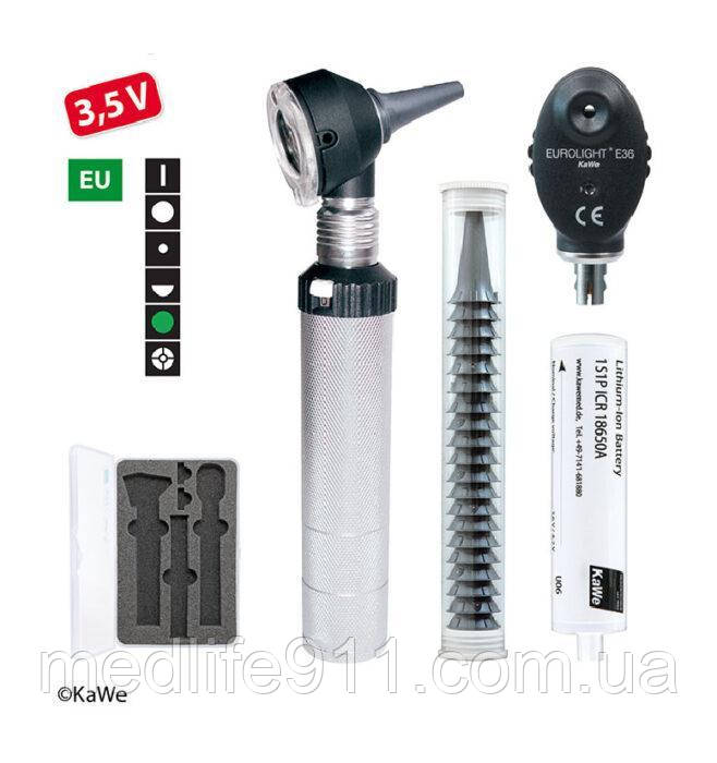 Набір із відоскопа й офтальмоскопа COMBILIGHT F.O.30/E36, EC/3,5 В, KaWe