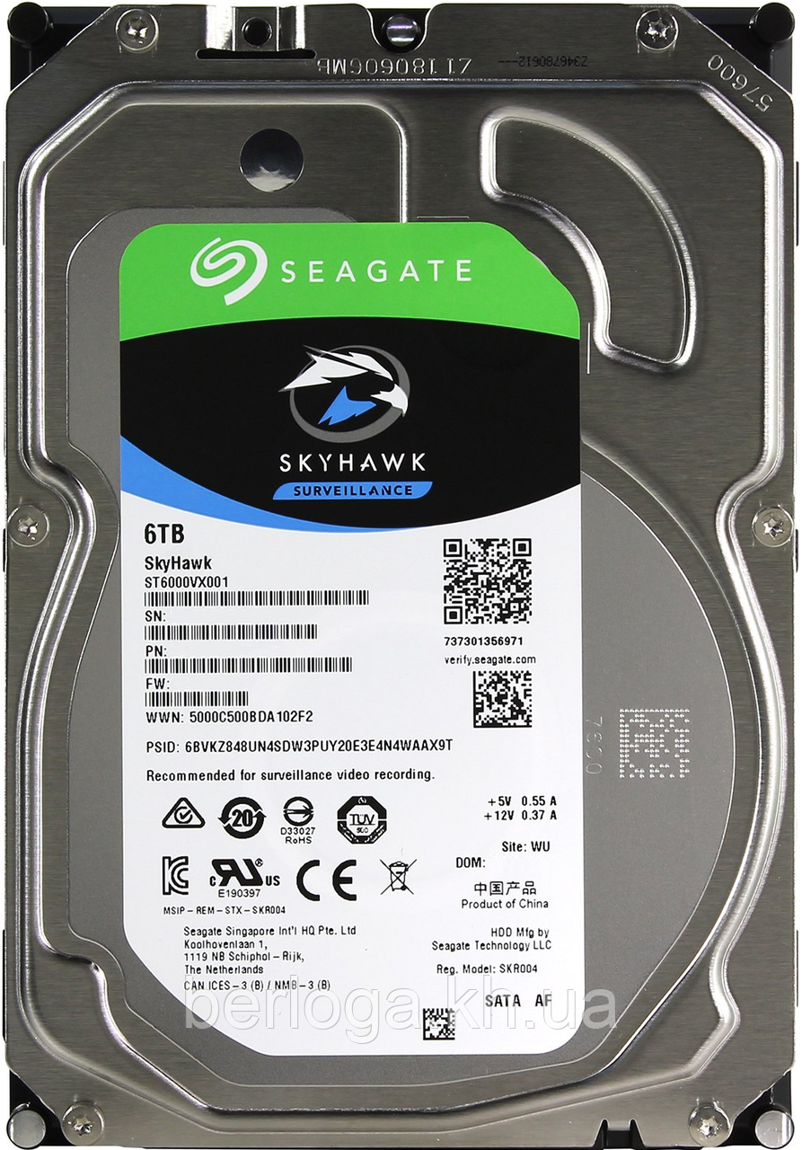 Жорсткий диск Seagate SkyHawk Surveillance 6 TB (ST6000VX001)