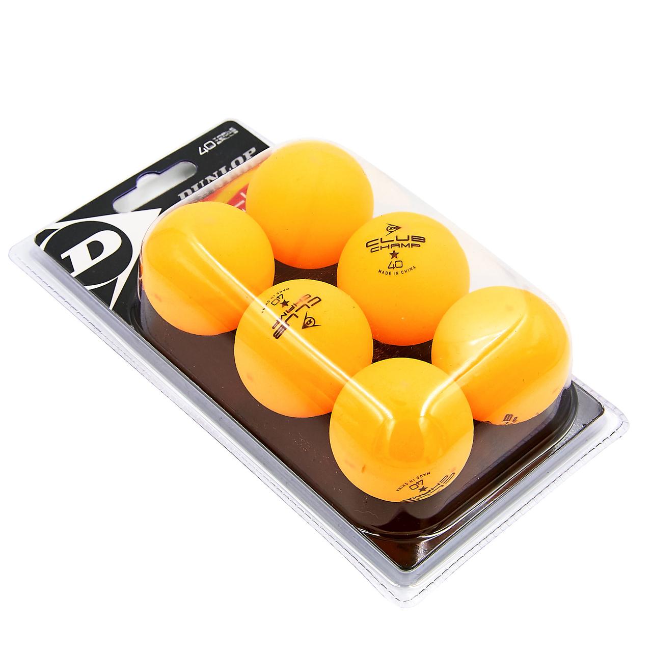 Набір м'ячів для настільного тенісу Dunlop Club Champ 1 Star 679175 6 м'ячів у комплекті