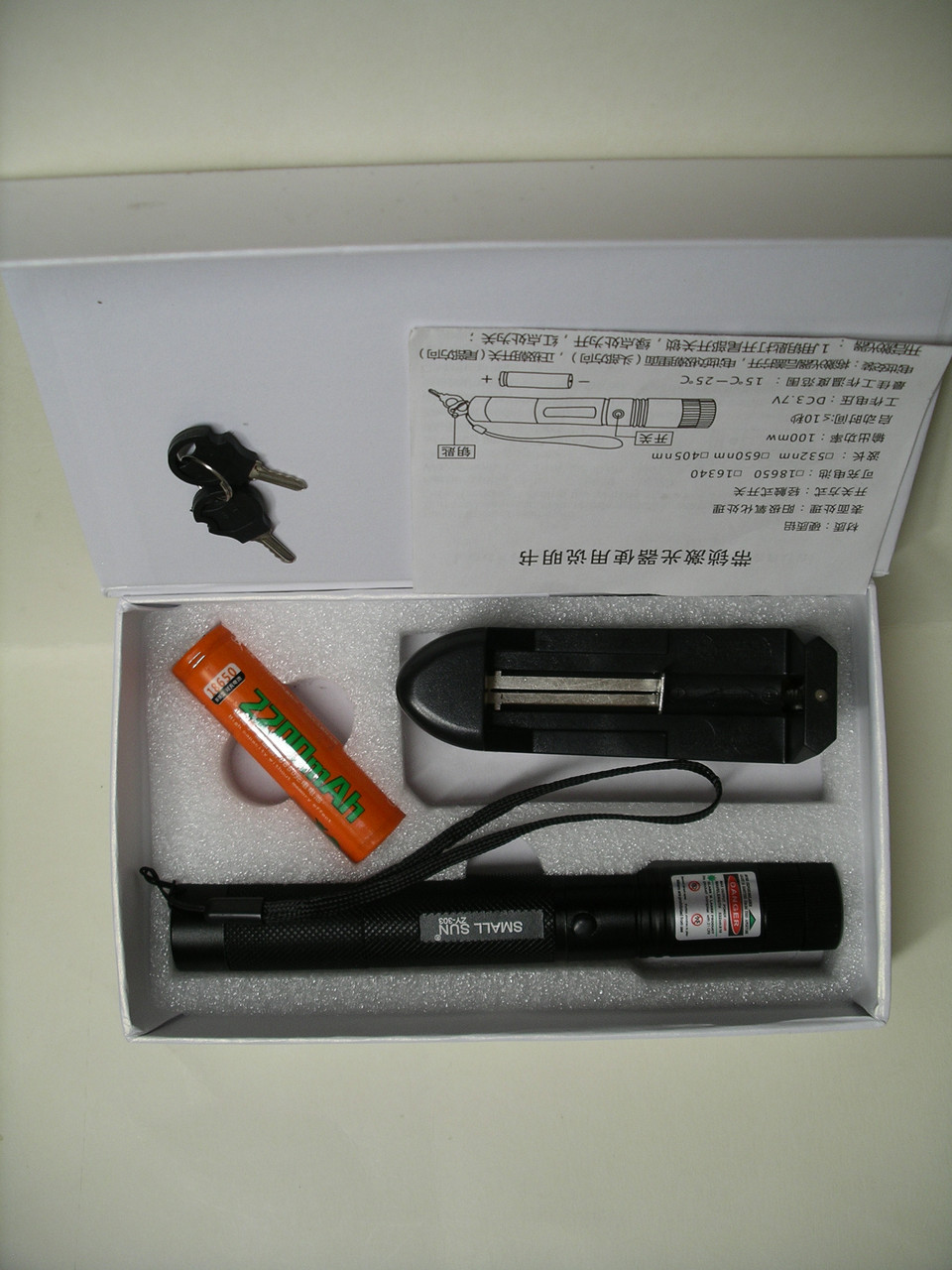 Купити Вказівка laser 303 green, лазерна указка з насадками, зелений ...