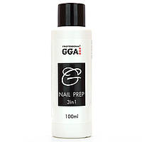 Засіб для зняття липкого шару GGA Professional Nail Prep 3in1, 100 мл