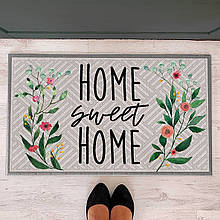 Килимок під двері з принтом Home sweet home