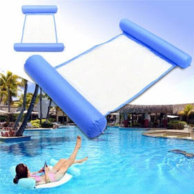 Водний надувний матрац-гамак сітка 108х60 см (Синій) подарунок