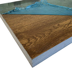 Сендвіч панель "Золотий дуб" двостороння (1300х3000х32мм)