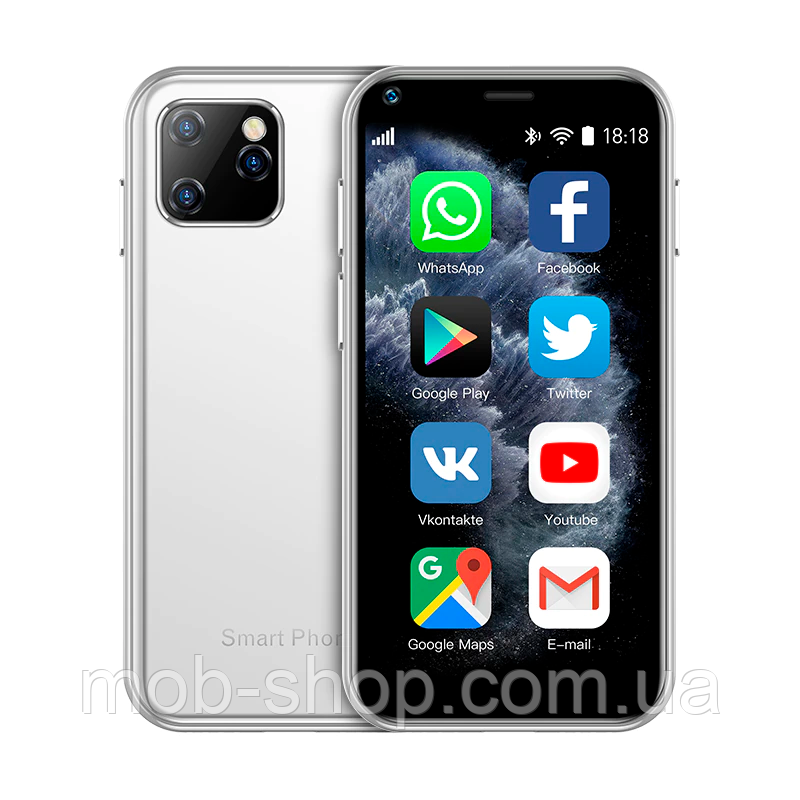 Мобільний телефон Servo XS11 white – компактний смартфон з двома SIM, Bluetooth та екраном 2.5", фото 1