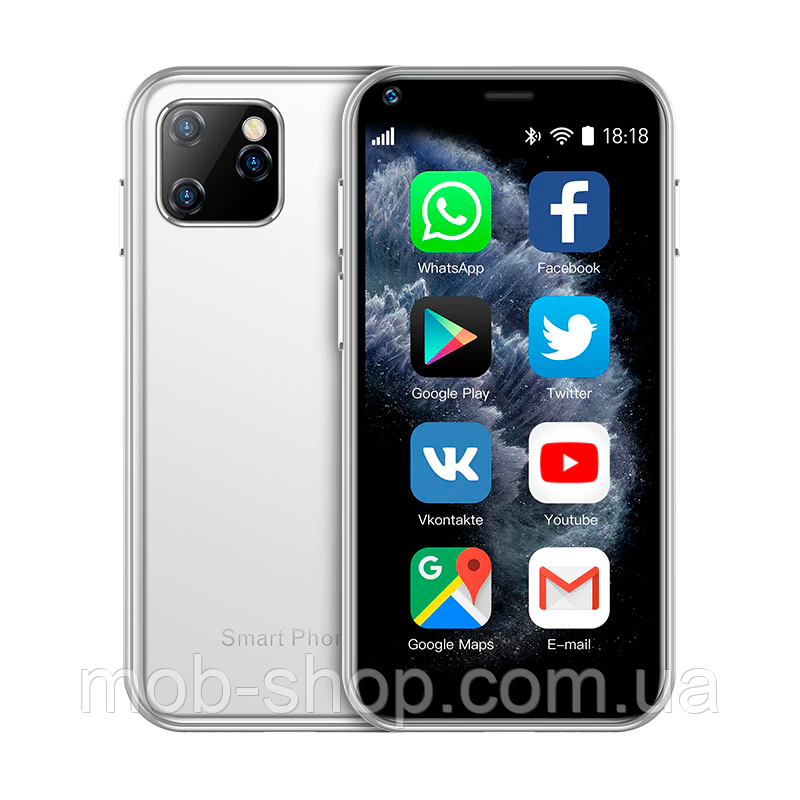 Міні смартфон Servo (Soyes) XS11 white 4 ядра 1/8 Гб сенсорний мобільний телефон на Андроїді