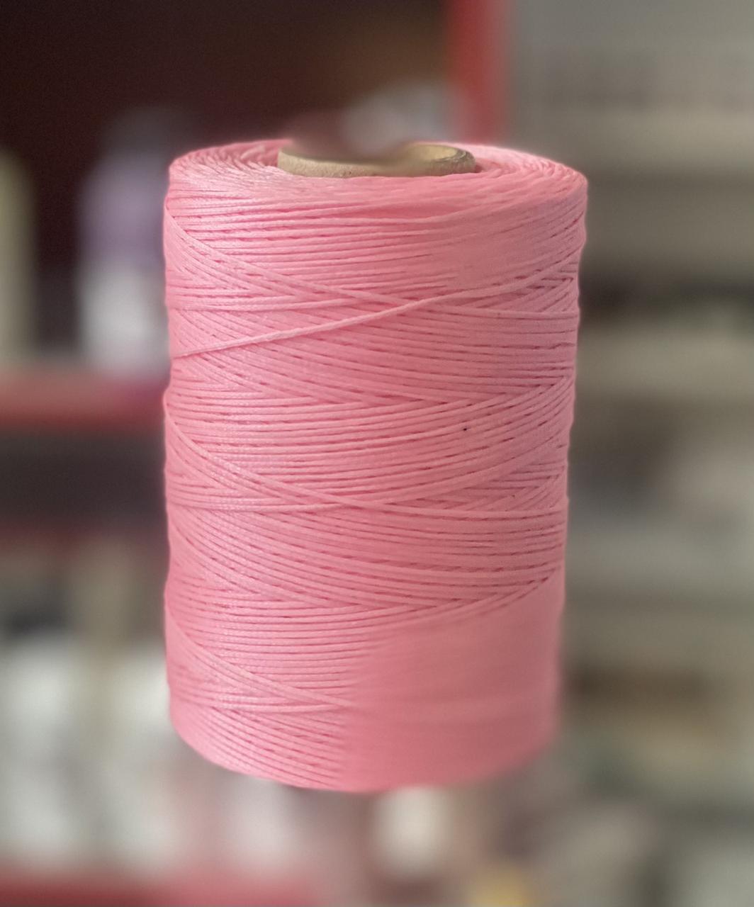 Нитка вощенная плоска 500м товщина 1mm кол.жовтий, фото 1