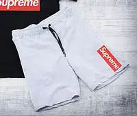 Мужские Шорты Supreme серые черные Бриджи с принтом Supreme Суприм Капри спортивные с карманами Бермуды Супрэм