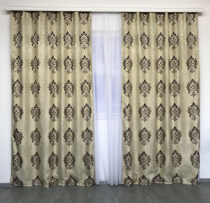 Красиві штори блекаут у вітальню | Штори 150*270см 2шт. 960грн