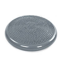 Подушка балансувальна масажна Zelart FI-5326 BALANCE CUSHION (діаметр-34см) сірий